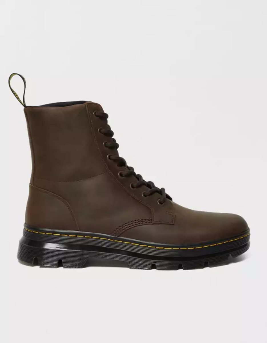 Bottes American Eagle Combs 8-Eye Cuir Marron Homme | CND-59258618